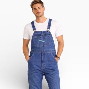 Key Imperial Aristocrat of Overalls Mens Blue Denim Bib Overalls 36x29 FS:1847
